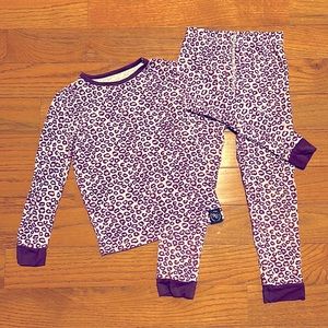 Sweet Bamboo size 6 Pajamas purple leopard girl